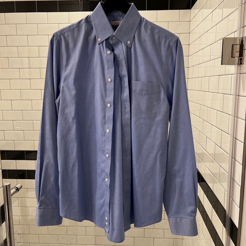 Jos. A. Bank Blue Dress Shirt Long Sleeve